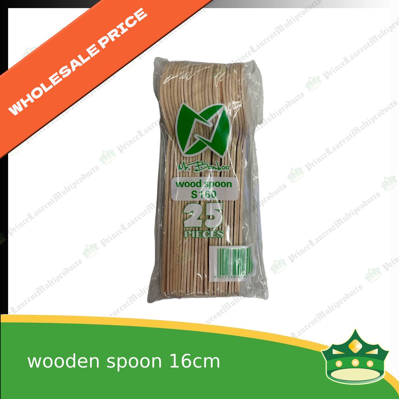 [1 case] wooden spoon 160mm disposable biodegradable server cutleries for takeouts as utensils