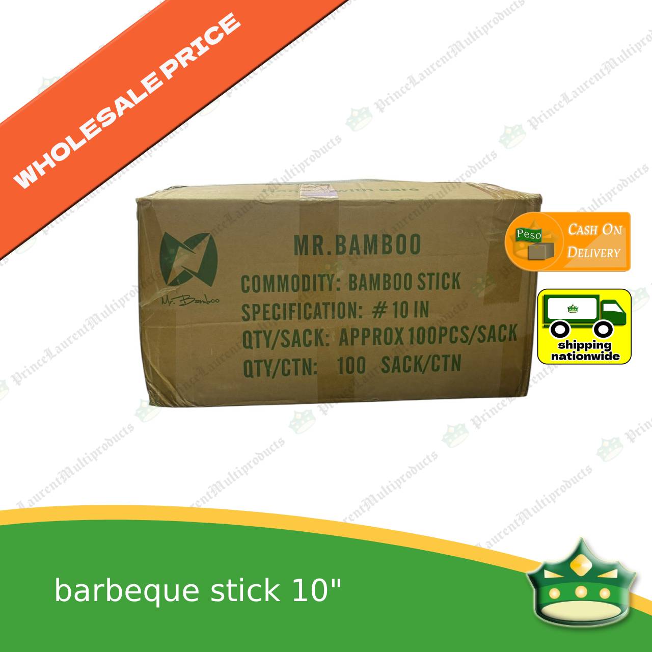 [1 case] Barbeque Stick Yakitori Stick, Bamboo 10 Inches for wholesale price
