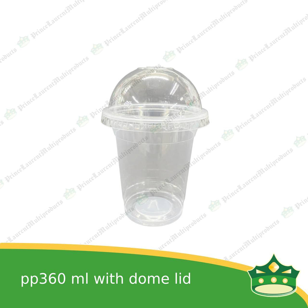 [100 pcs] pp cups with dome lid milktea cups iced coffee cups cold drink plastic cups fruit shake cups with dome lid