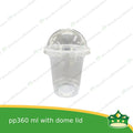 [100 pcs] pp cups with dome lid milktea cups iced coffee cups cold drink plastic cups fruit shake cups with dome lid