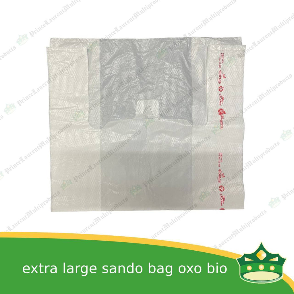 [50 pcs] sando bag bio bag white xl or extra large size (BIOPACK)