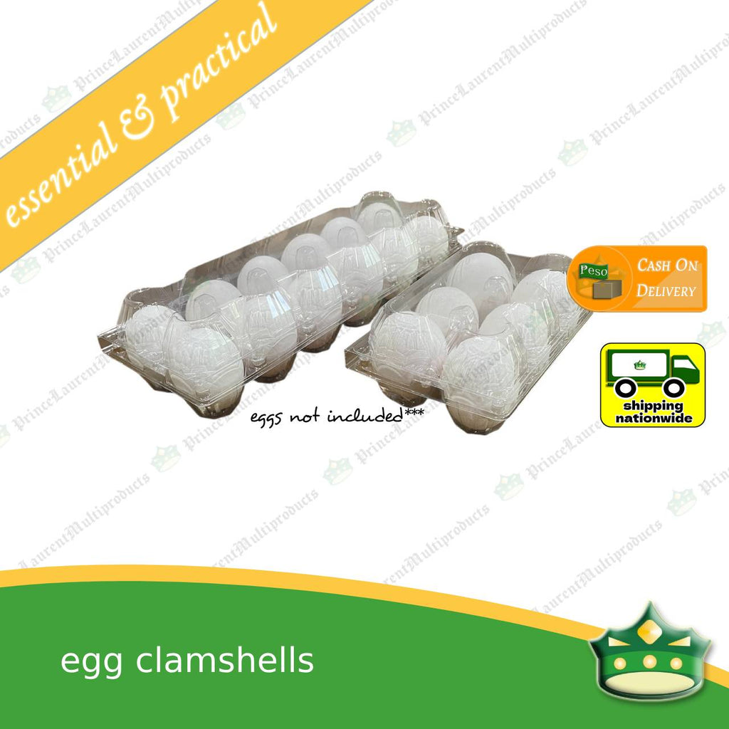 [50 pcs] egg container clear OPS clamshell for 6 pieces or 12 pieces eggs