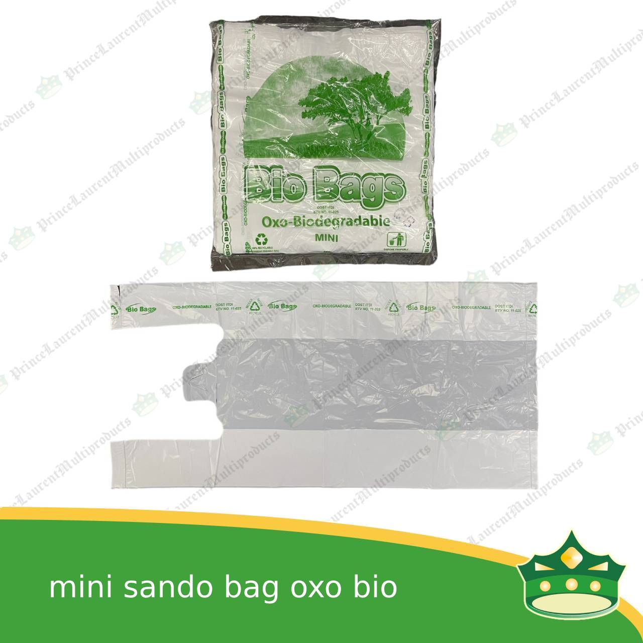 [1000 pcs] sando bag bio bag white mini size (BIO Bags brand)