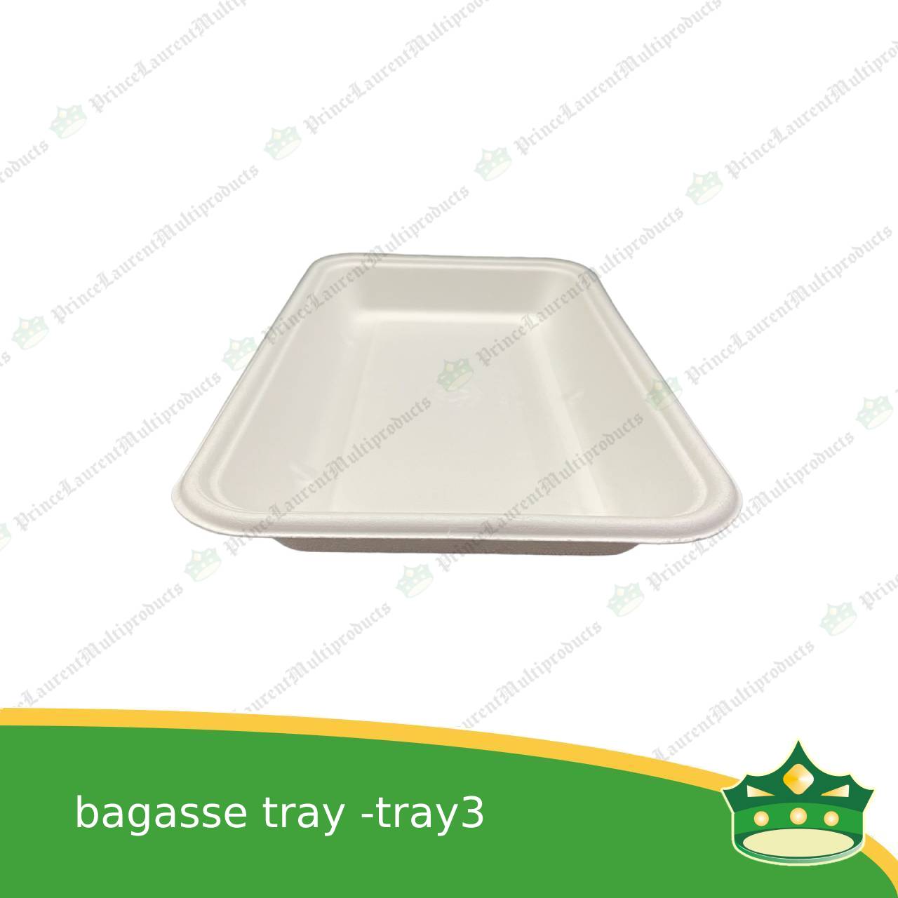 [25 pcs] bagasse paper tray rectangular 6x9 inches fruit tray as grocery packaging, fruit repacking, vegetable repacking, meat repackaging, frozen products repacking, produce packing