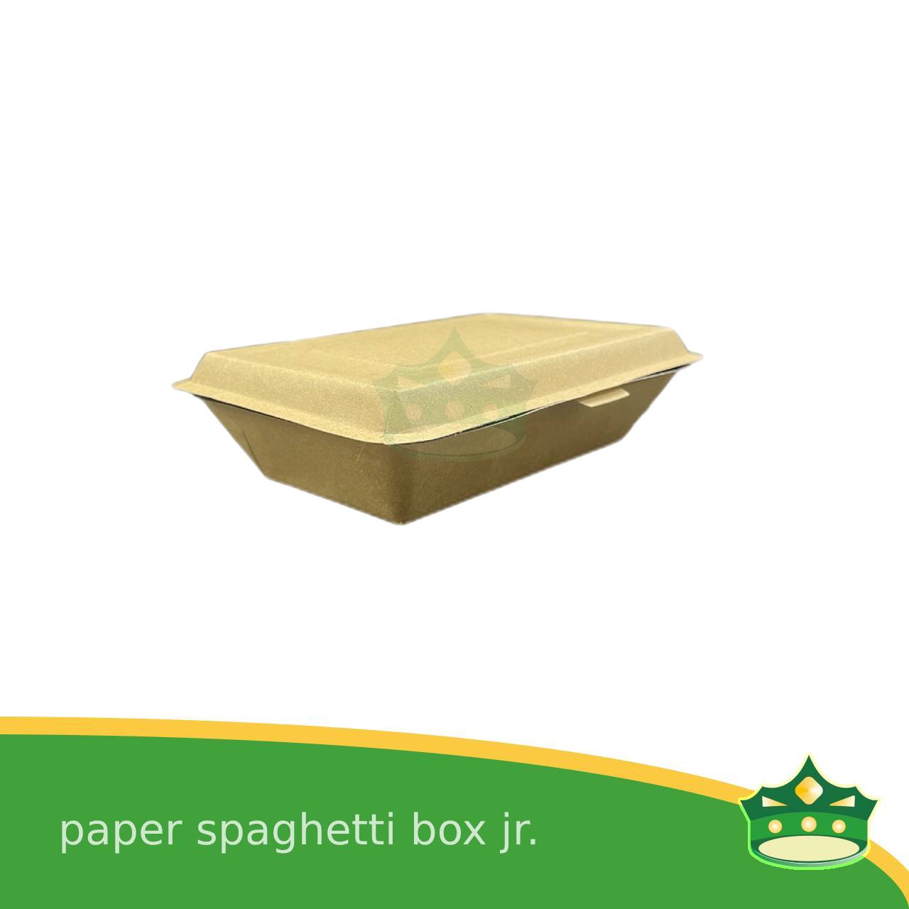[50 pcs] paper spaghetti jr. box kraft brown for take-outs and delivery of meals, ulam, rice toppings, appetizers, kanin at ulam balot sa karton, laminated inside no leak sauce