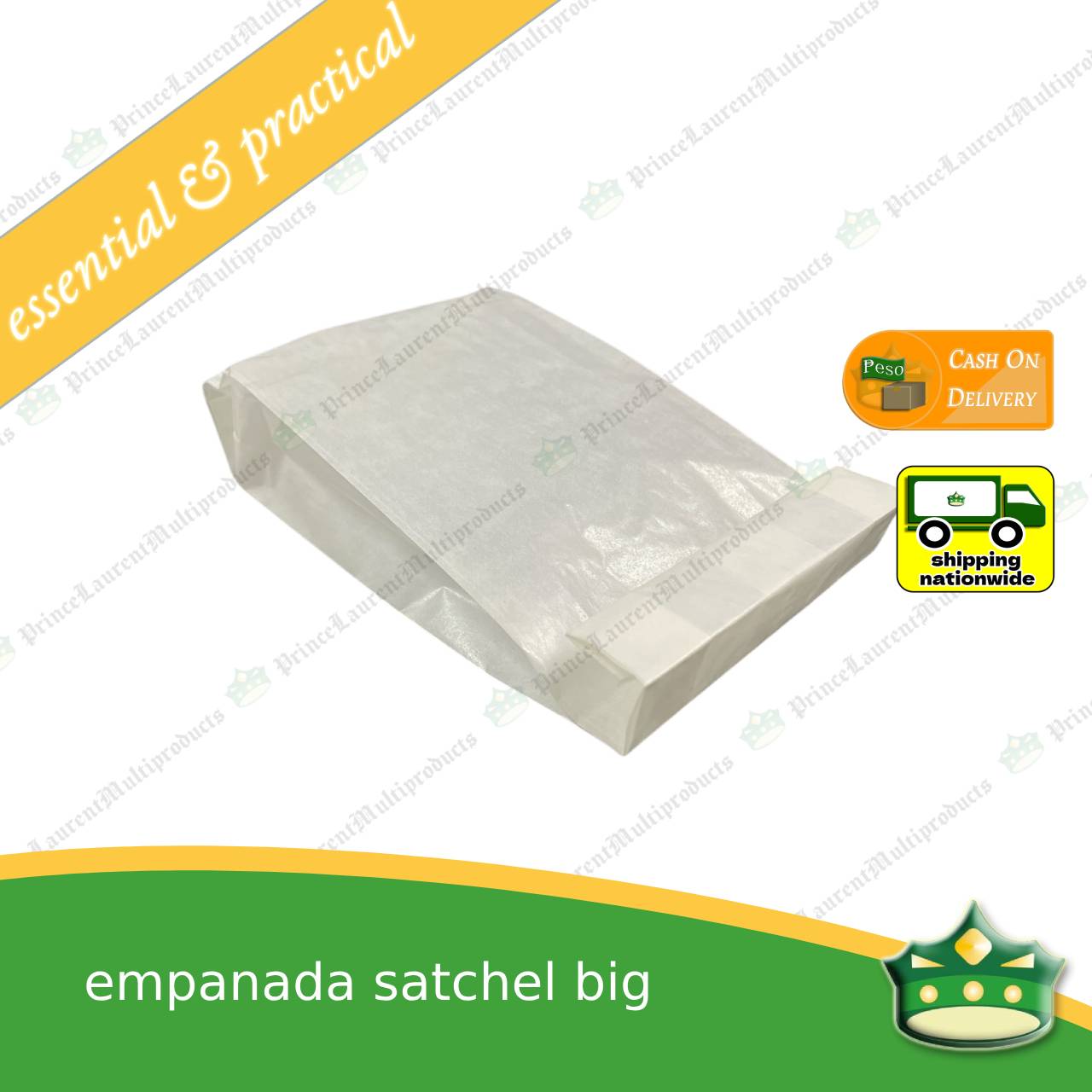 [100 pcs] Glassine satchel bag for empanadas , pies , chicharon , crackers