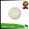 [50 pcs] 7 inch plate compostable cornstarch biodegradable serving plate