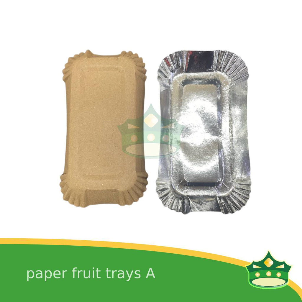 [20 pcs] paper fruit tray A laminated for packing of fruits and vegetables on supermarkets, groceries or palengke, packing of kakanin and other delicacies