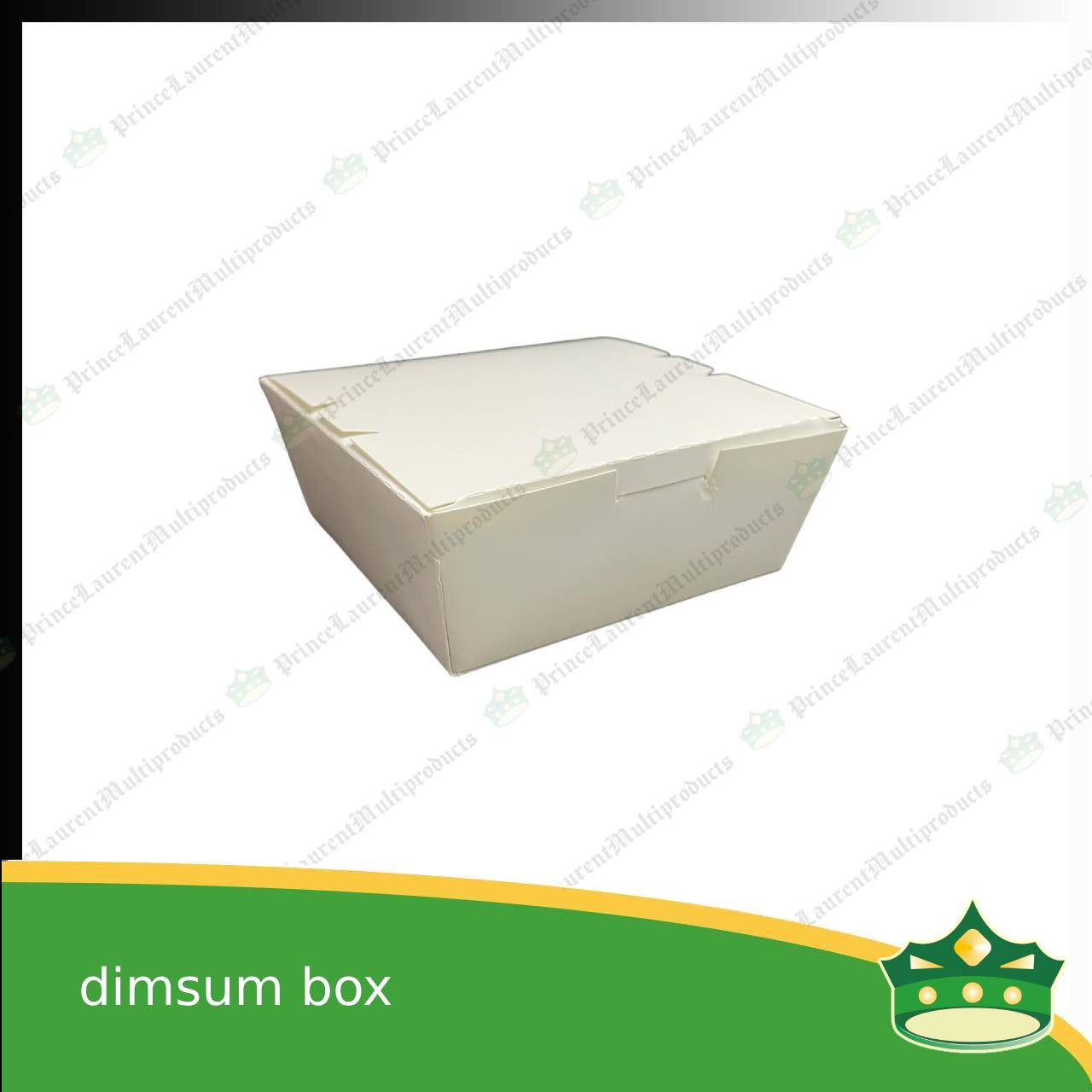 [25 pcs] paper dimsum box laminated white for take-out take home away meal pack for dimsum / noodles