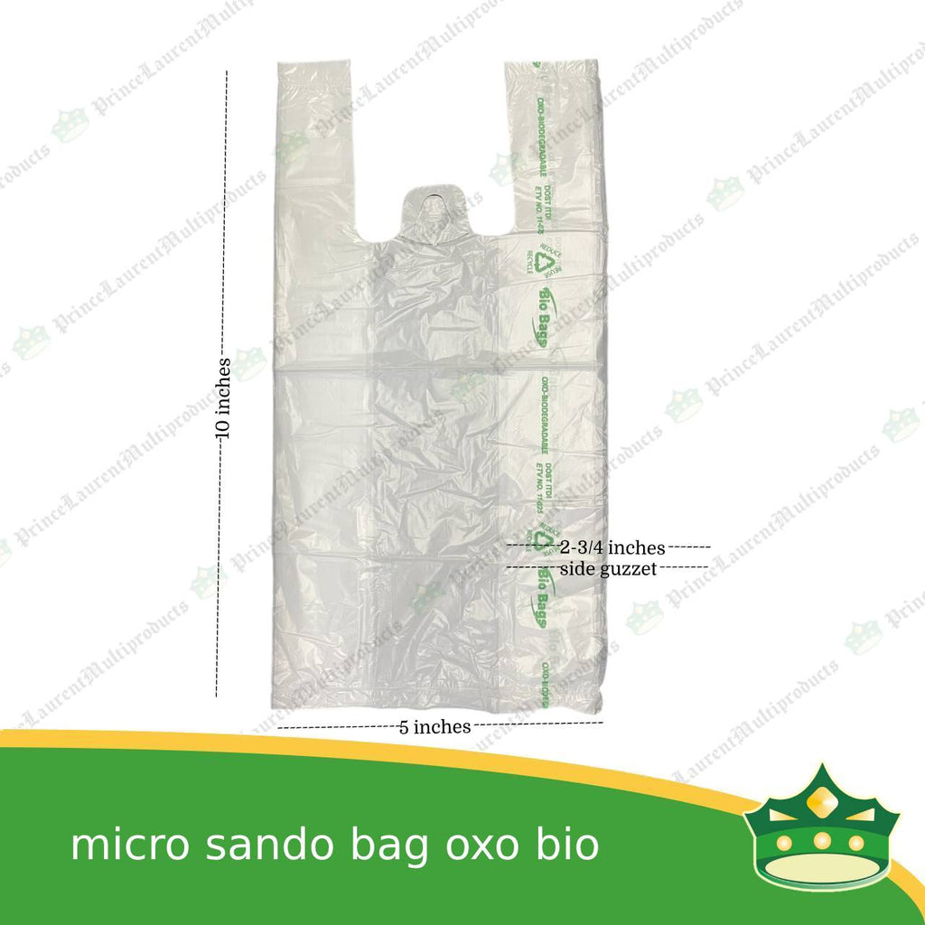 [1000 pcs] sando bag bio bag white micro size (BIO Bags brand)