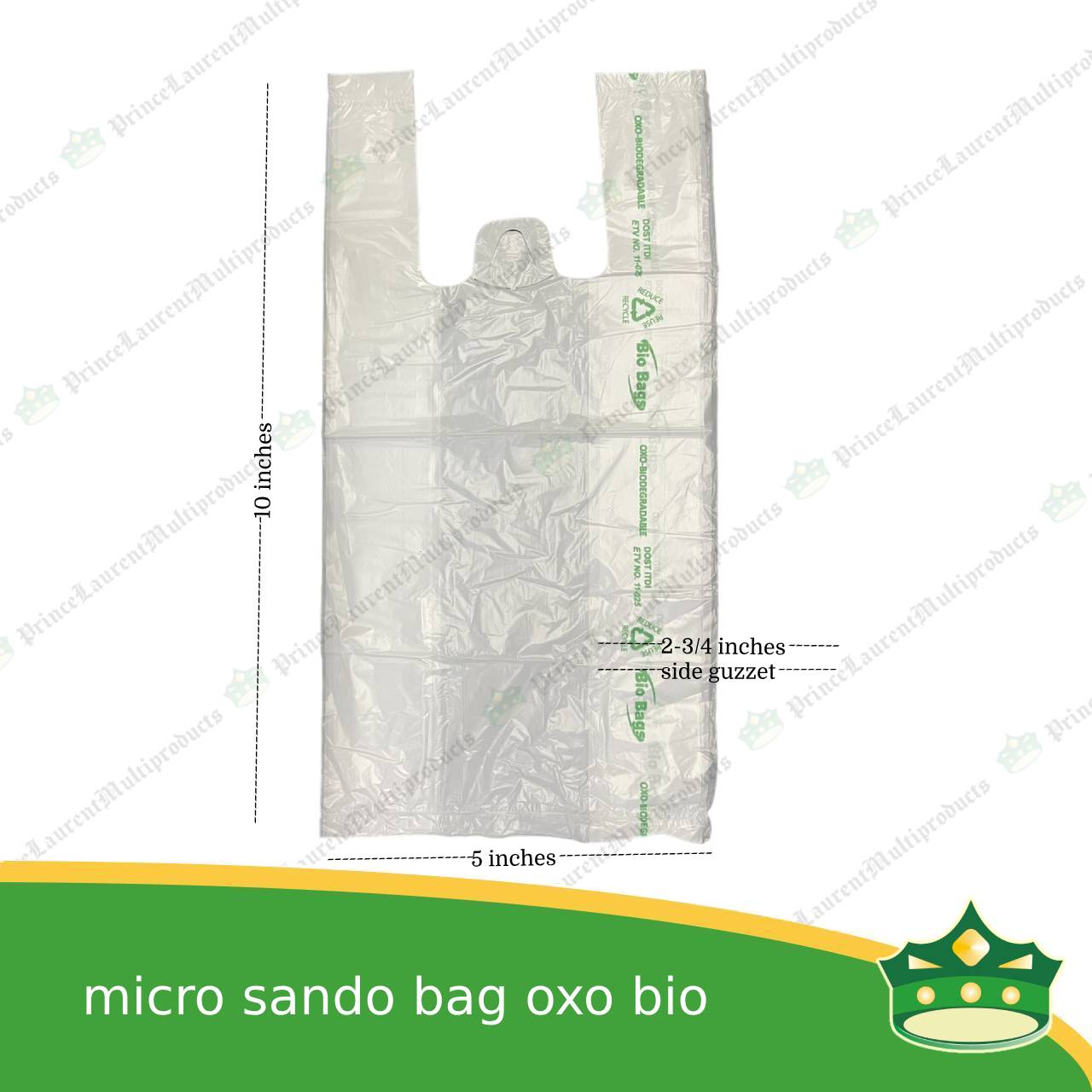 [1000 pcs] sando bag bio bag white micro size (BIO Bags brand)
