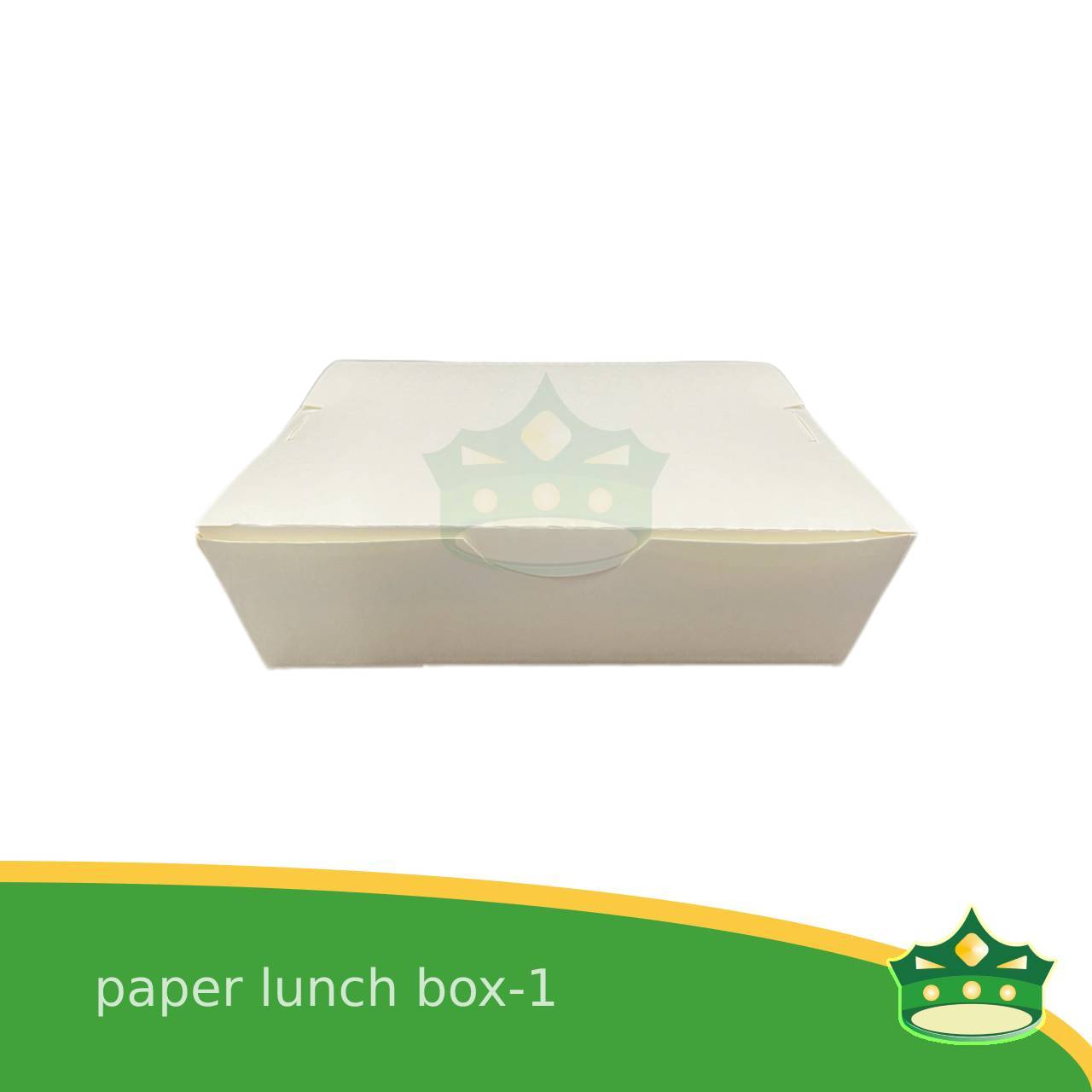 [25 pcs] paper lunch box 1 white laminated for large meals, viands, ulam, rice toppings, pansit, noodles, take-outs, food deliveries, leak-proof, saucy take-outs