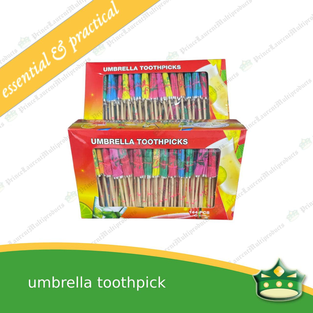 [144 pcs] umbrella toothpick for a good food presentation and aesthetics