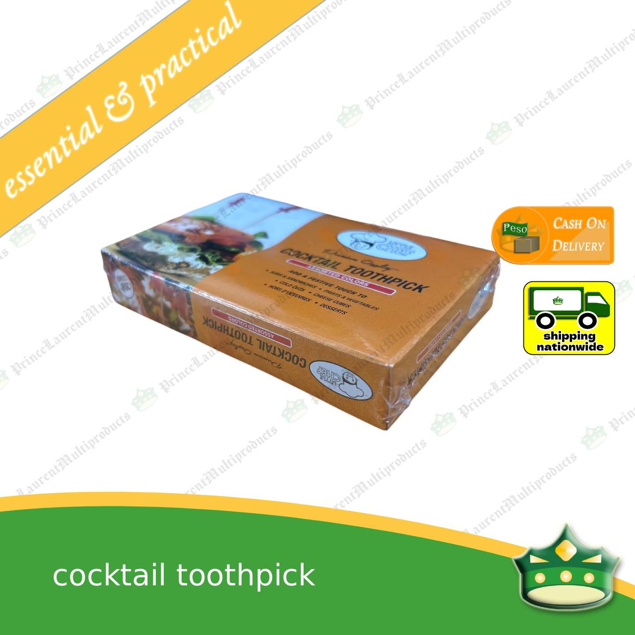 [200 pcs] cocktail toothpick for a good food presentation and aesthetics on sandwiches clubhouse and cocktail occasions