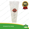 [100 pcs] shawarma laminated paper wrapper with print both side