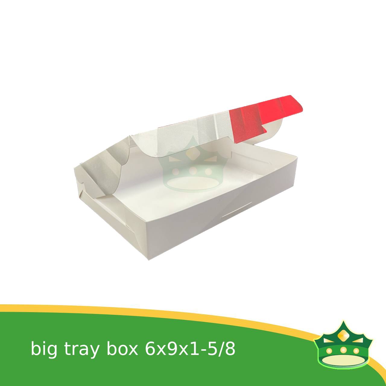 [20 pcs] 6x9x1-5/8 printed pastry box with window as one piece for pastries, gifts, brownies, cookies, etc