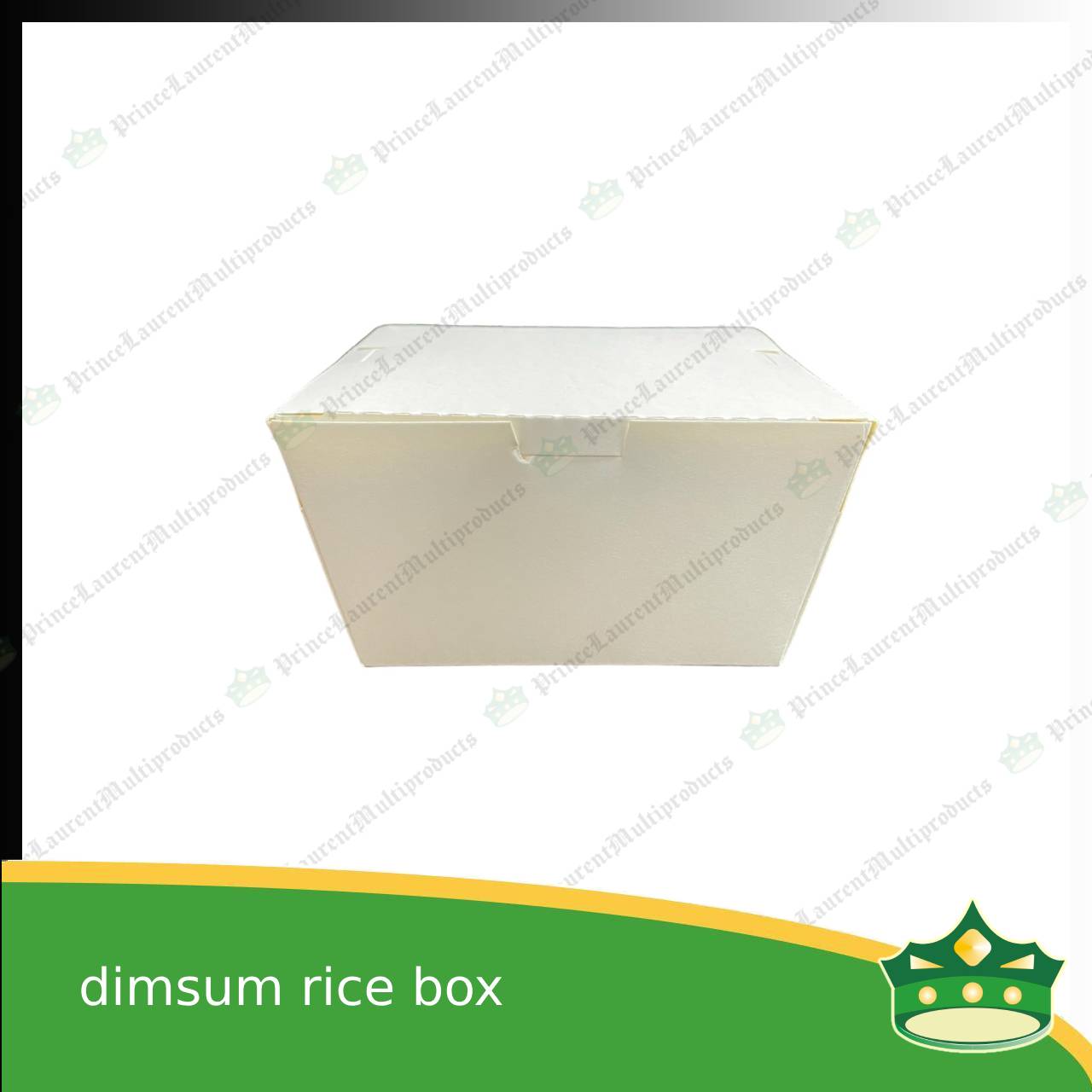 [25 pcs] paper dimsum rice box laminated white for take-out take home away meal pack for dimsum w/ rice or noodles
