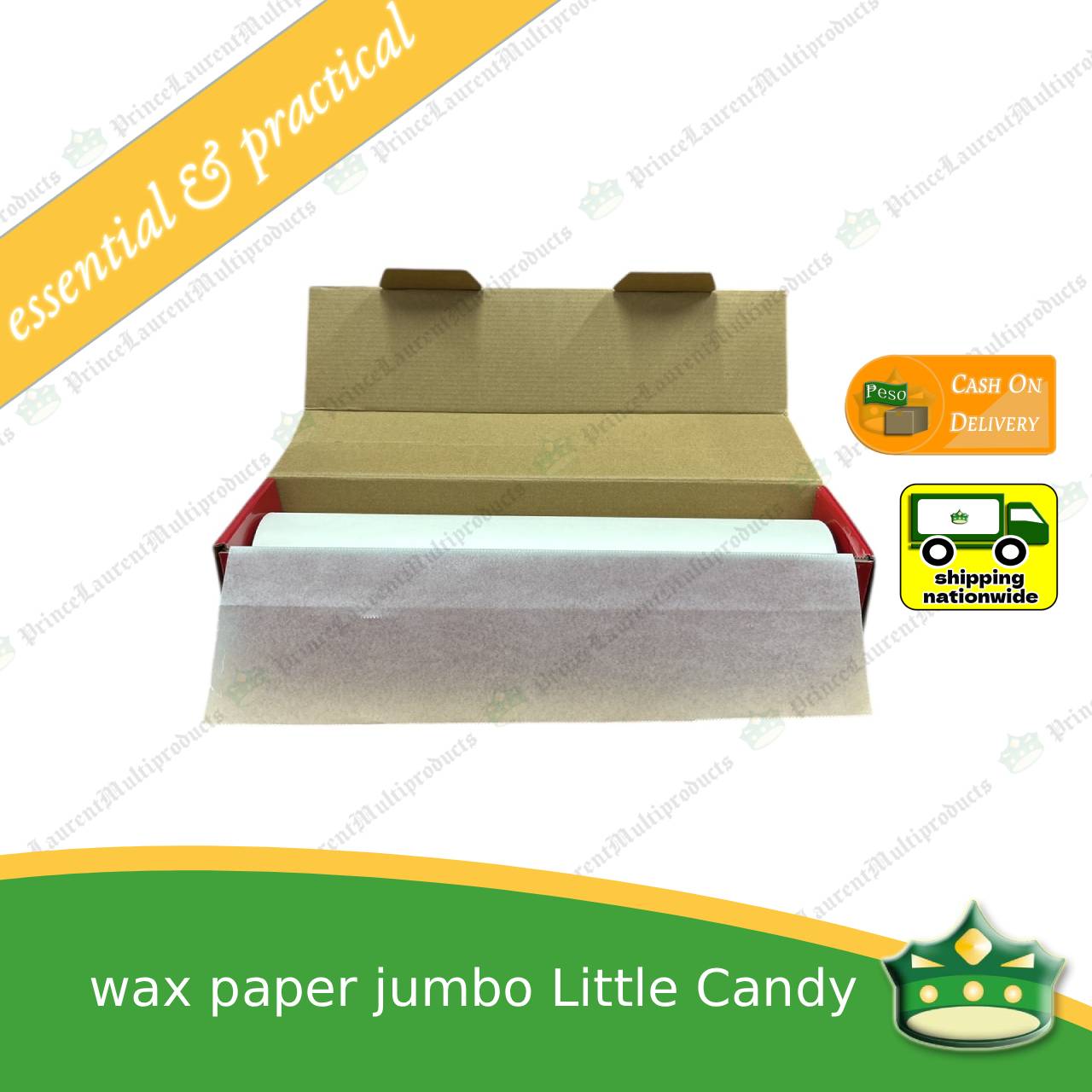 [1 roll] wax paper 30cm wide with cutter non-stick biodegradable for baking and wrapping