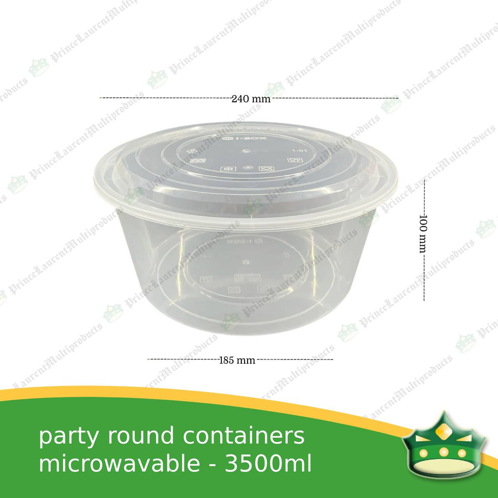 [10 pcs] jumbo party bowl IBOX microwavable bowl container for large food holders / takeout containers -B