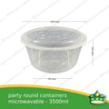 [10 pcs] jumbo party bowl IBOX microwavable bowl container for large food holders / takeout containers -B