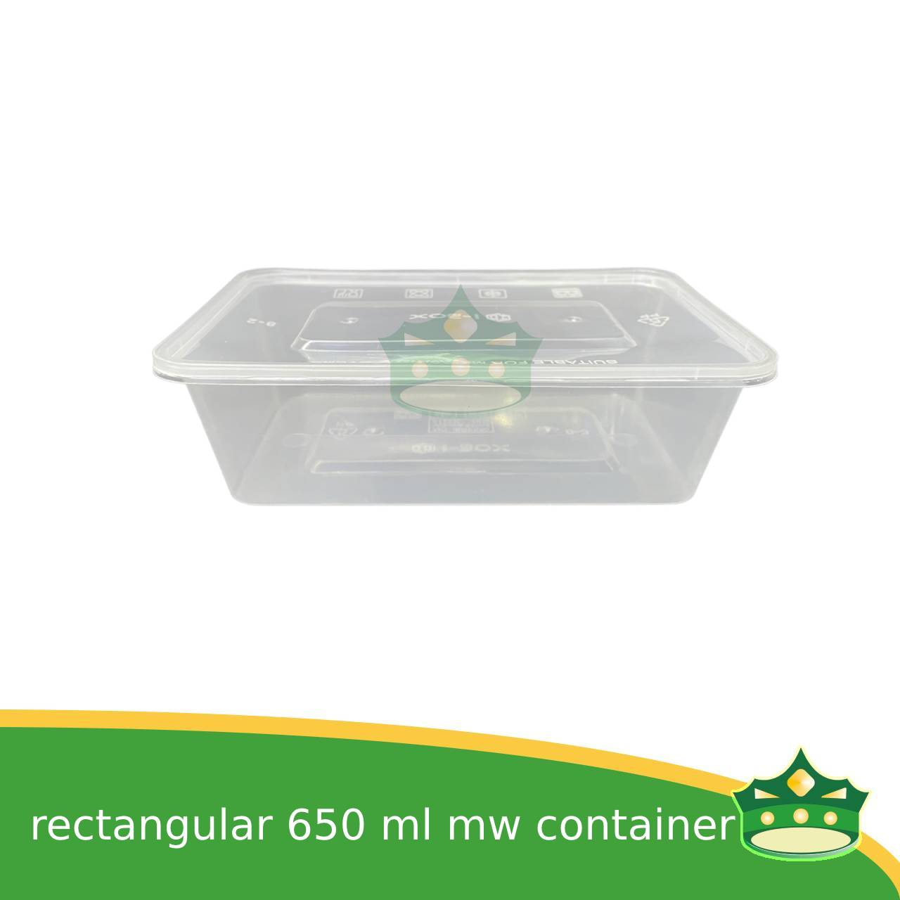 IBOX brand microwavable plastic rectangular containers take out for meals and other food products