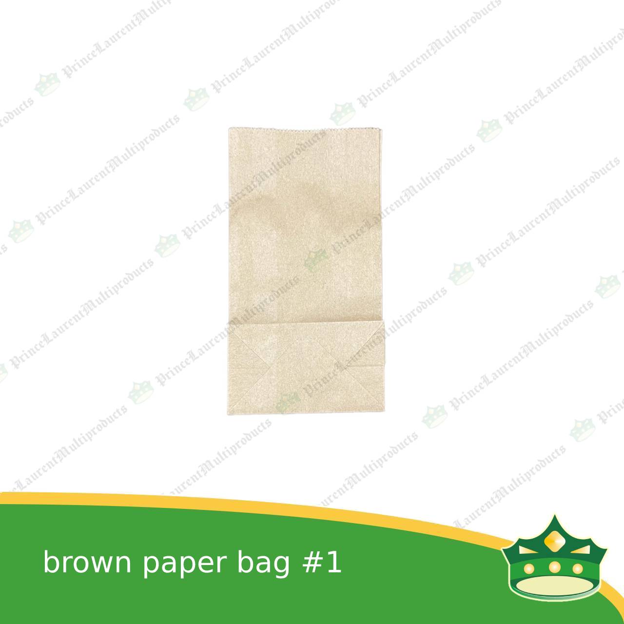 [100 pcs] kraft brown paper bag #1 (2x3-1/2x6-1/2") for environment friendly packaging