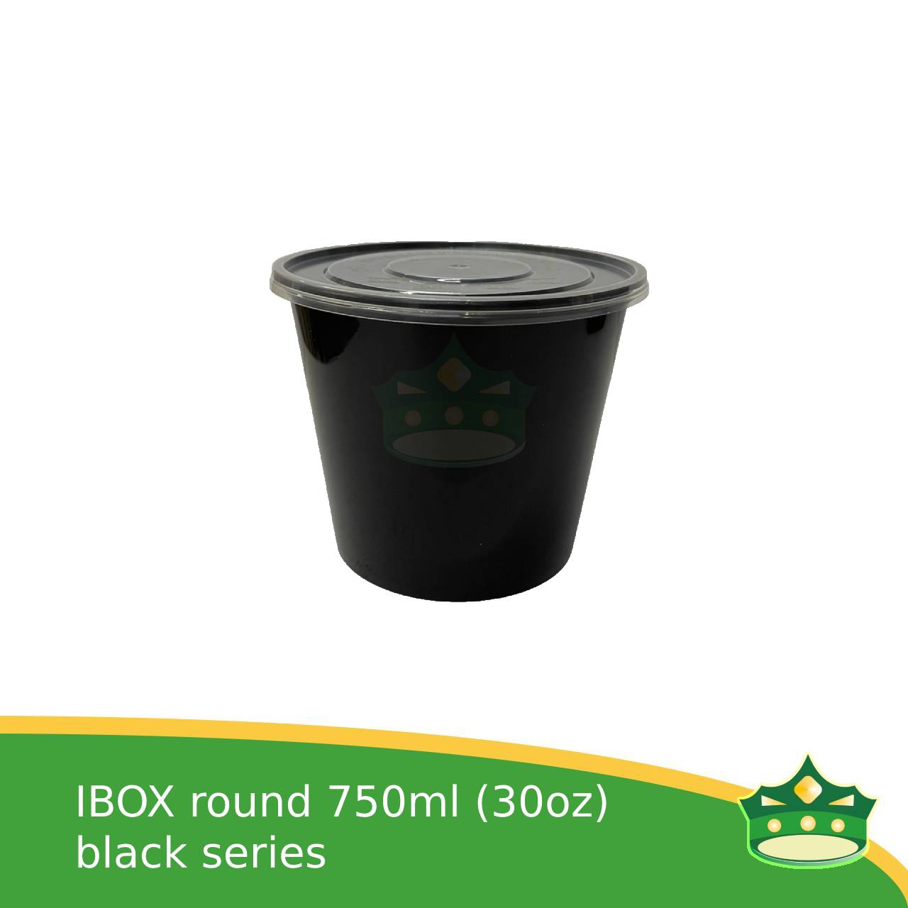 IBOX brand microwavable plastic round containers take out for soups and other food products