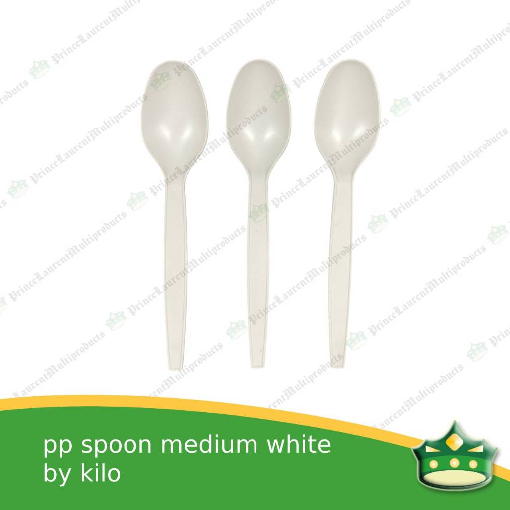 [1 sack=10kg] spoon/fork medium thick by sack low cost disposable plastic cutleries
