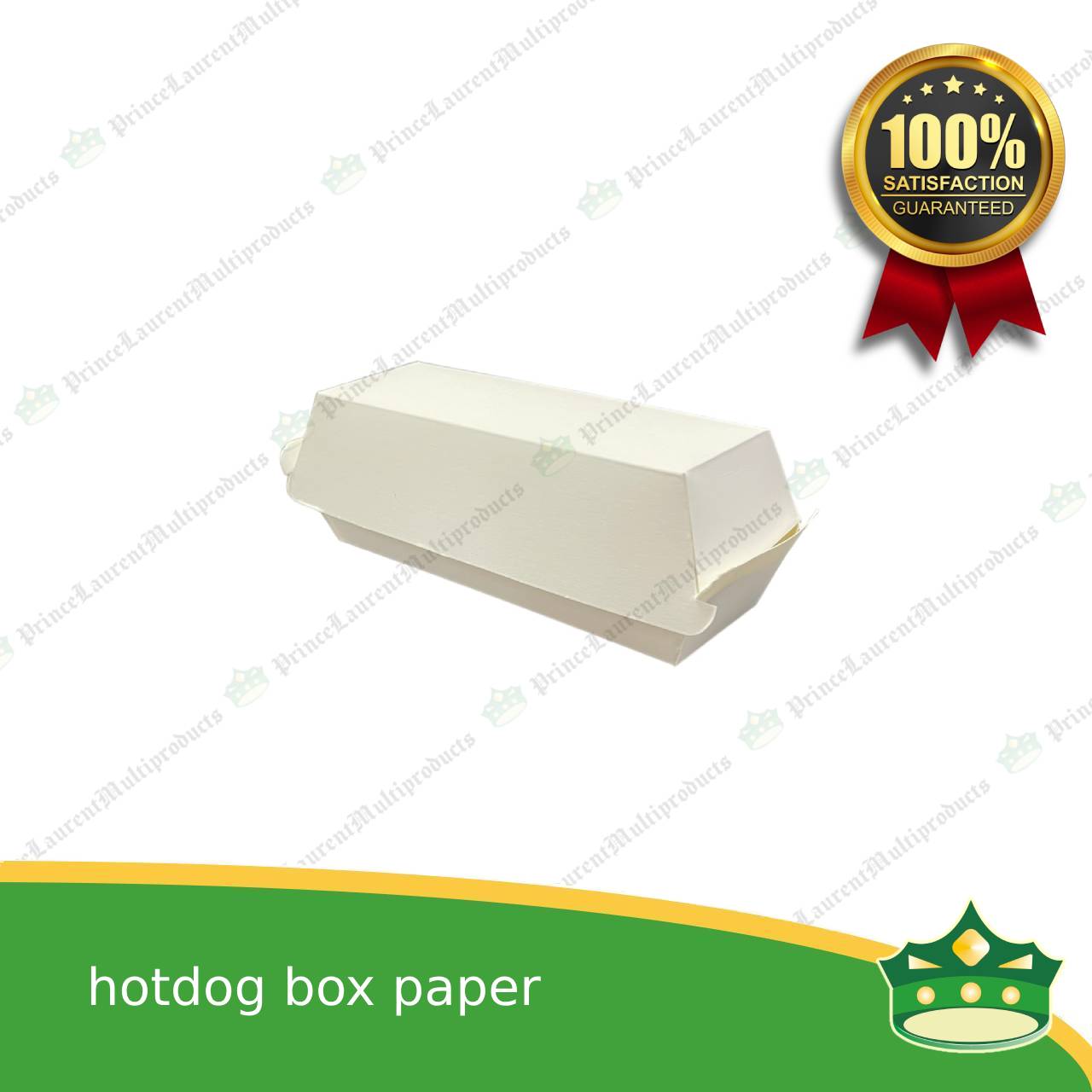 [25 pcs] paper hotdog box white clamshell for take out of hotdogs, sausage, lumpia, siomai