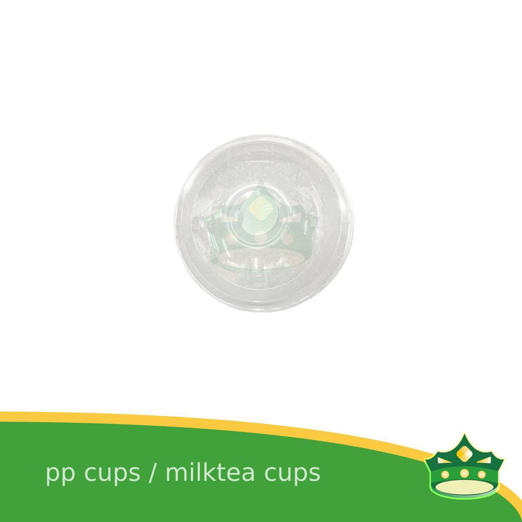 [100 pcs] dome lid or flat lid 95mm for pp milktea cup lemonade cup iced coffee, fruit shakes and other cold beverages