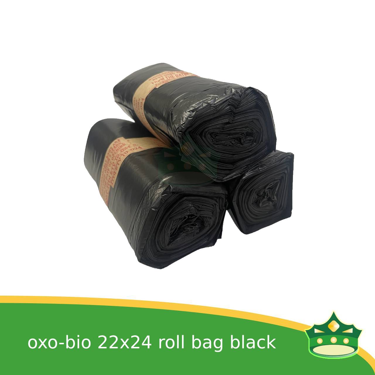oxo-biodegradable trash bag roll black