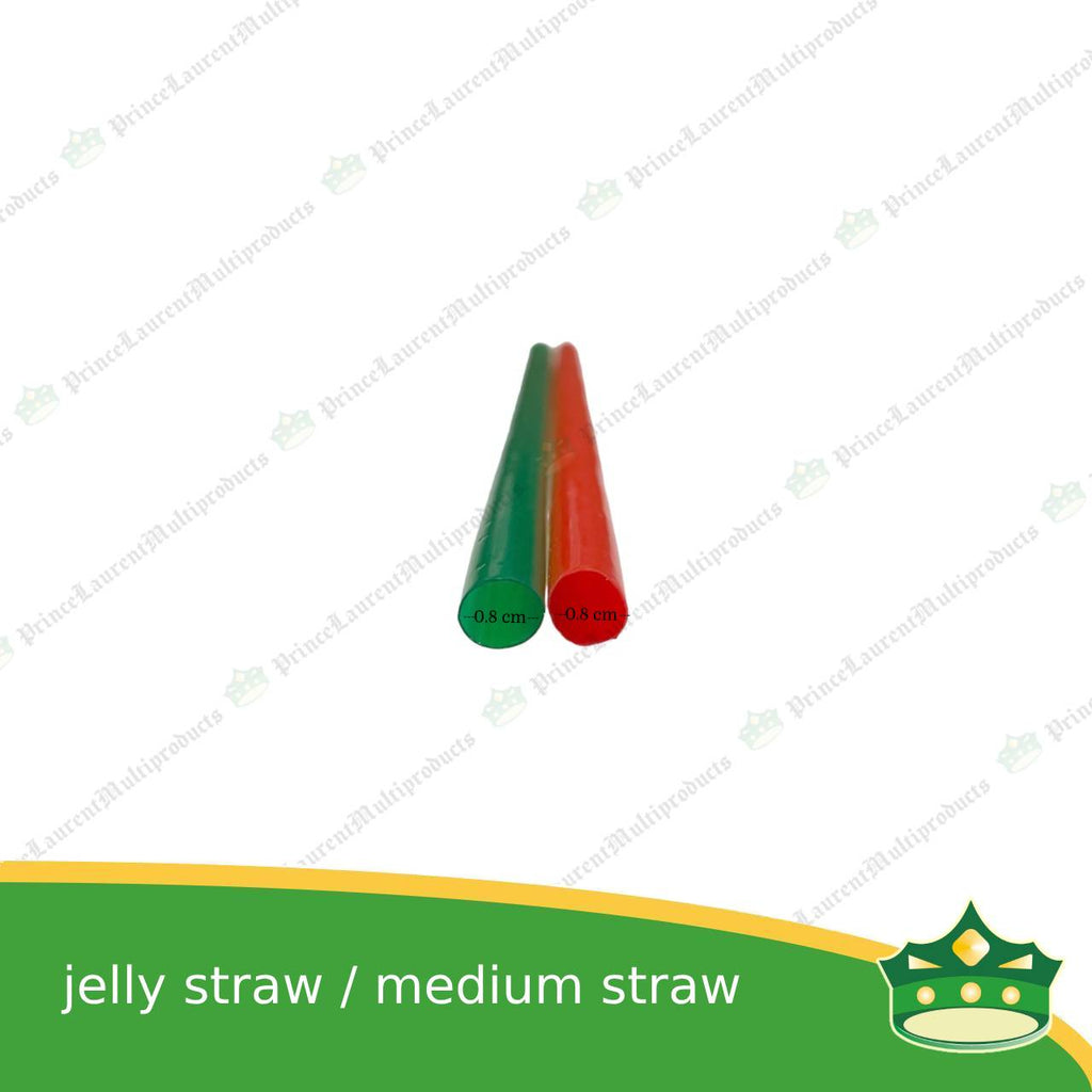 [1 kilo] plastic jelly straw or medium size drinking straw for takeout beverages