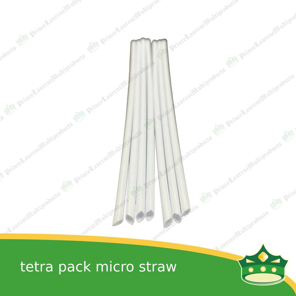 [1 kilo] zesto straw micro plastic white straw with sharp tip to puncture hole for sealed juice, tetra packs, juice tetra box, lollipop stick. ice cream stick, candy stick