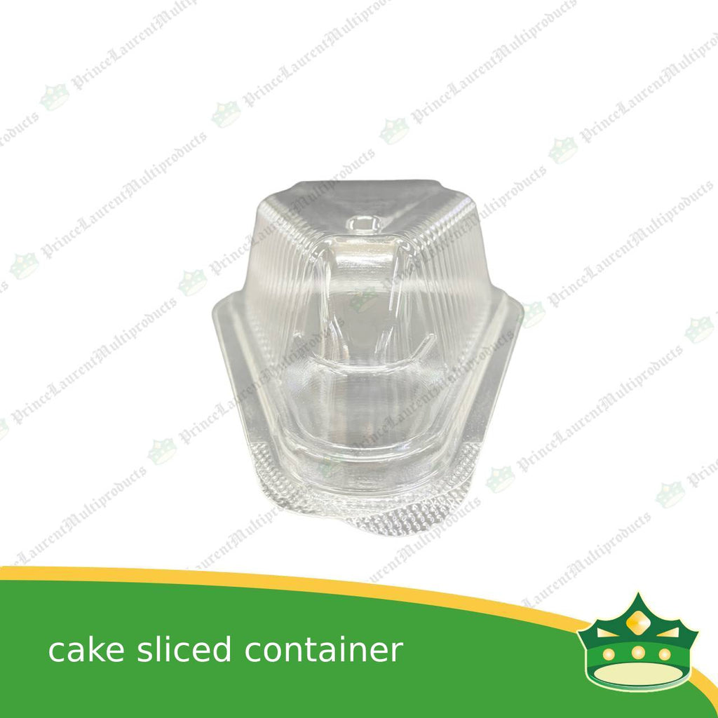 [100 pcs] sliced cake container OPS clear clamshell for cake slices take out packaging individual pack cake
