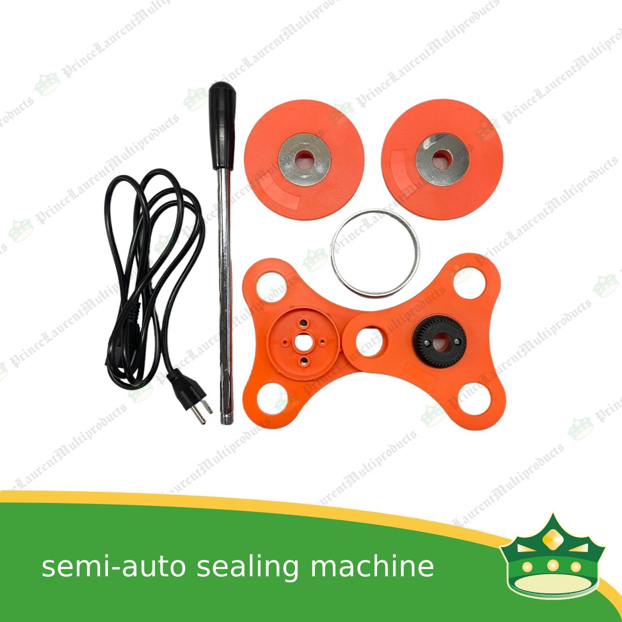 [1 unit] cup sealing machine semi-automatic without counter to seal 95mm mouth diameter cups or containers