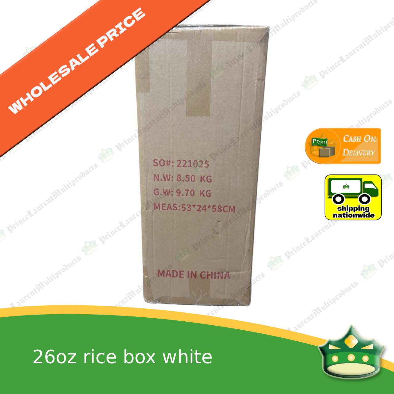 [1 case] noodle box 26 oz / noodle cup paper /rice in a box 770cc white with PE lam for takeout