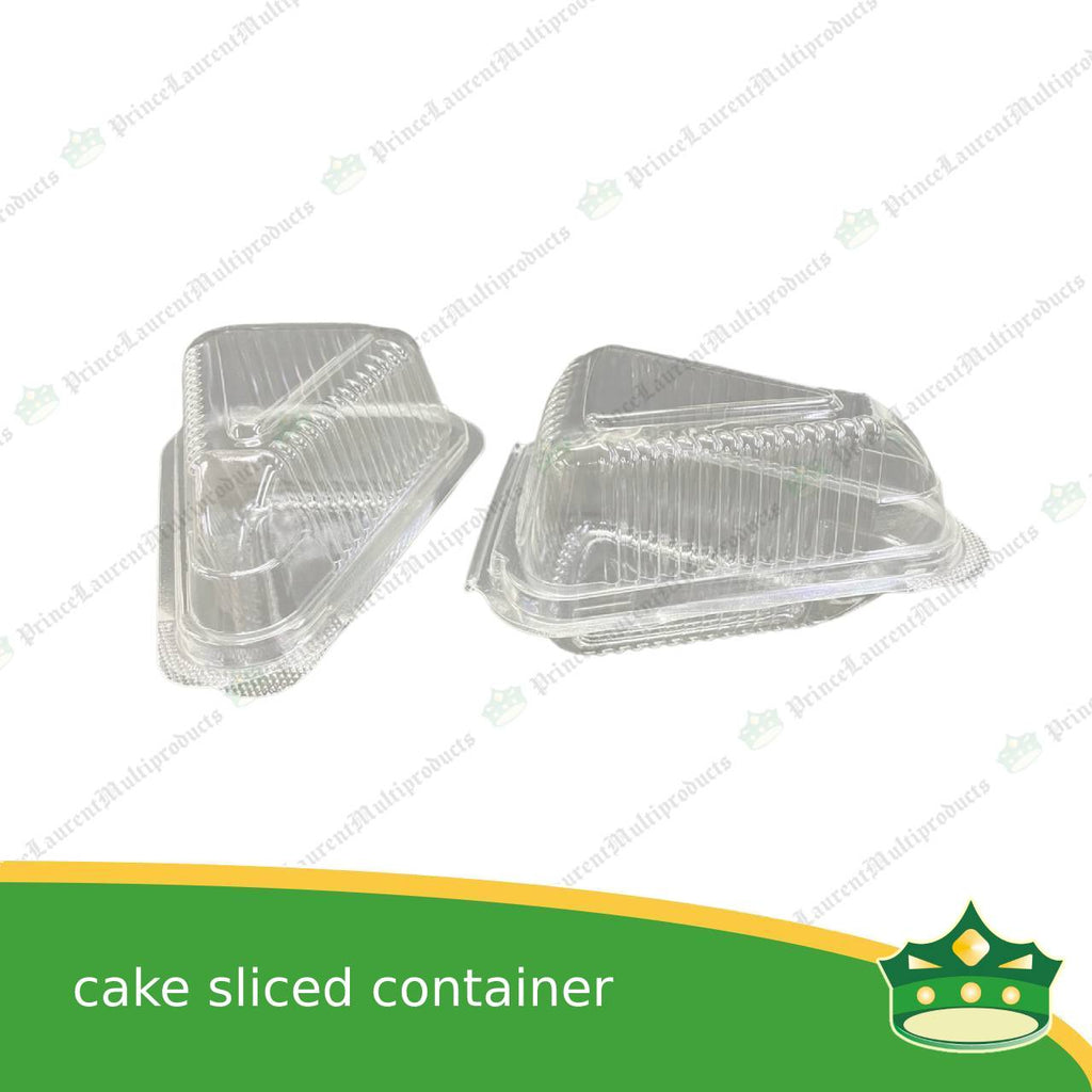[100 pcs] sliced cake container OPS clear clamshell for cake slices take out packaging individual pack cake