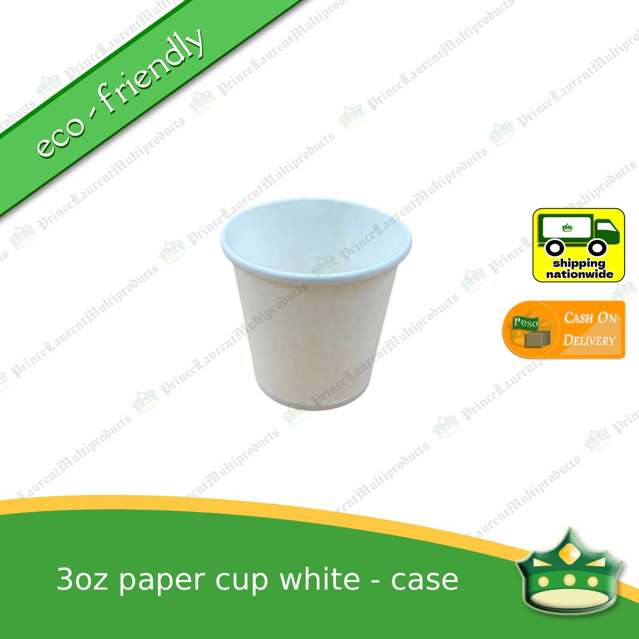 [1 case] paper cup 3 oz plain white as sampler cup, taste test cup (2,000 pcs)