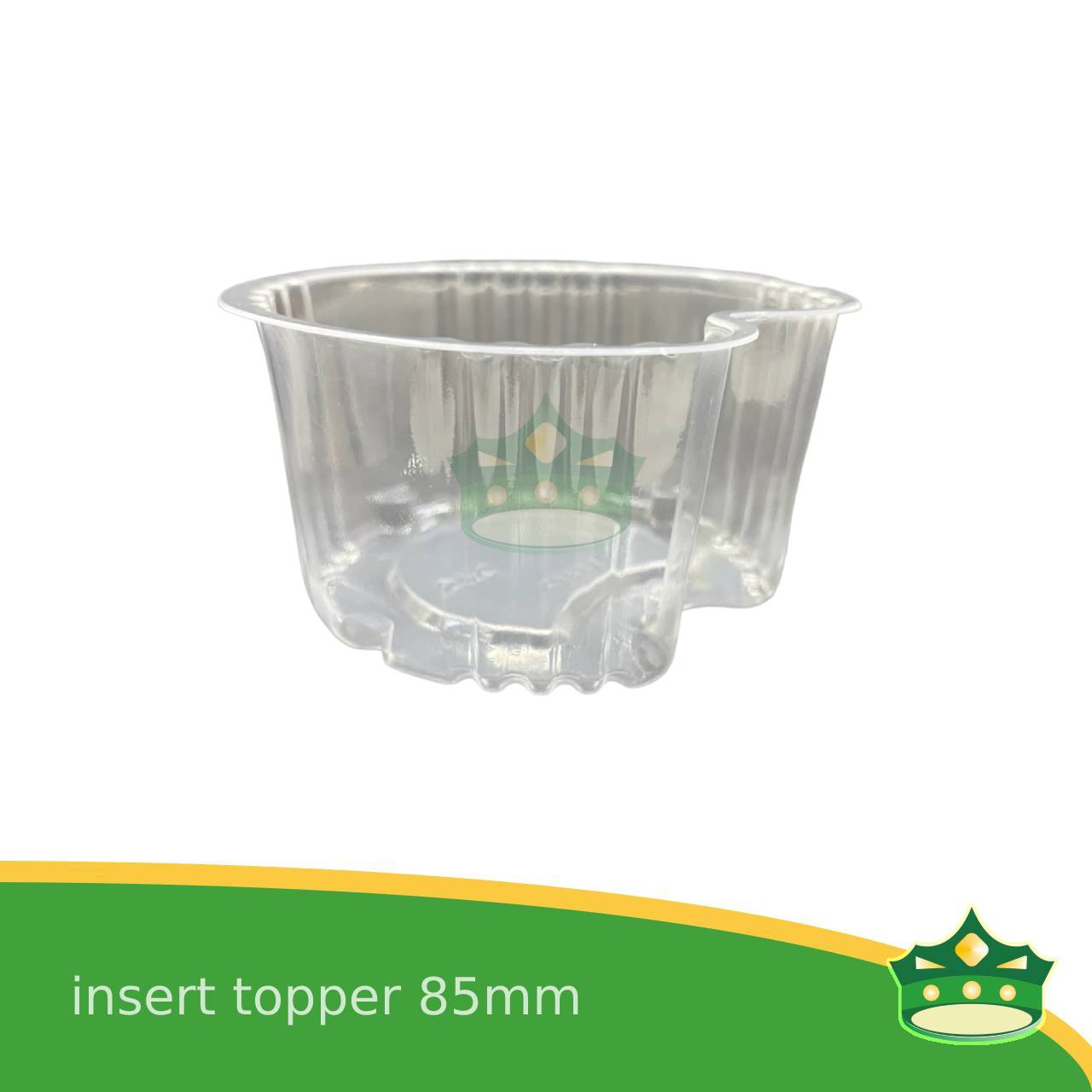 [50 pcs] fries topper cup insert 85mm for French fries holder , dimsum and other food holder on top