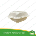[50 pcs] hamburger box compostable cornstarch food box biodegradable meal box