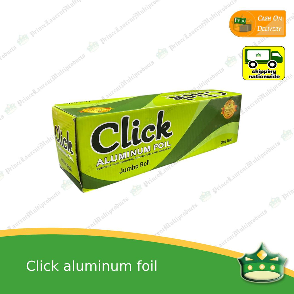 [1.8kg] jumbo aluminum foil extra strength (CLICK brand) for wrapping food, embotido, bangus, inihaw