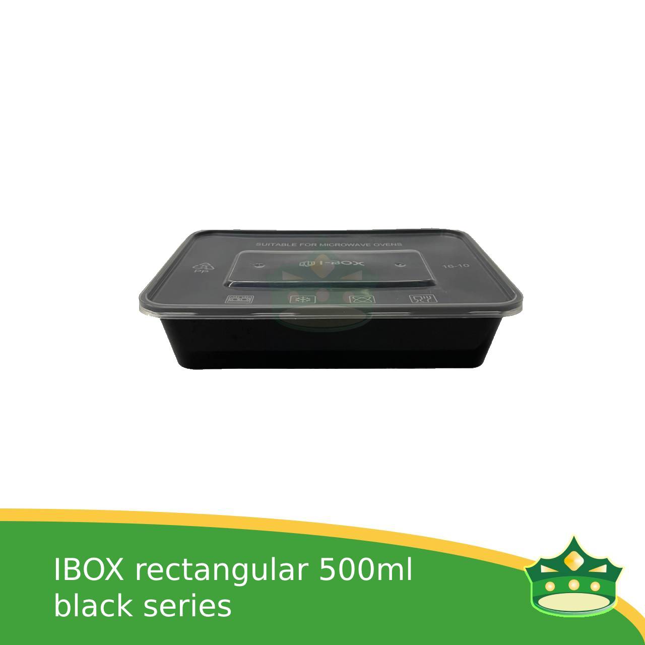 IBOX brand microwavable plastic rectangular containers take out for meals and other food products