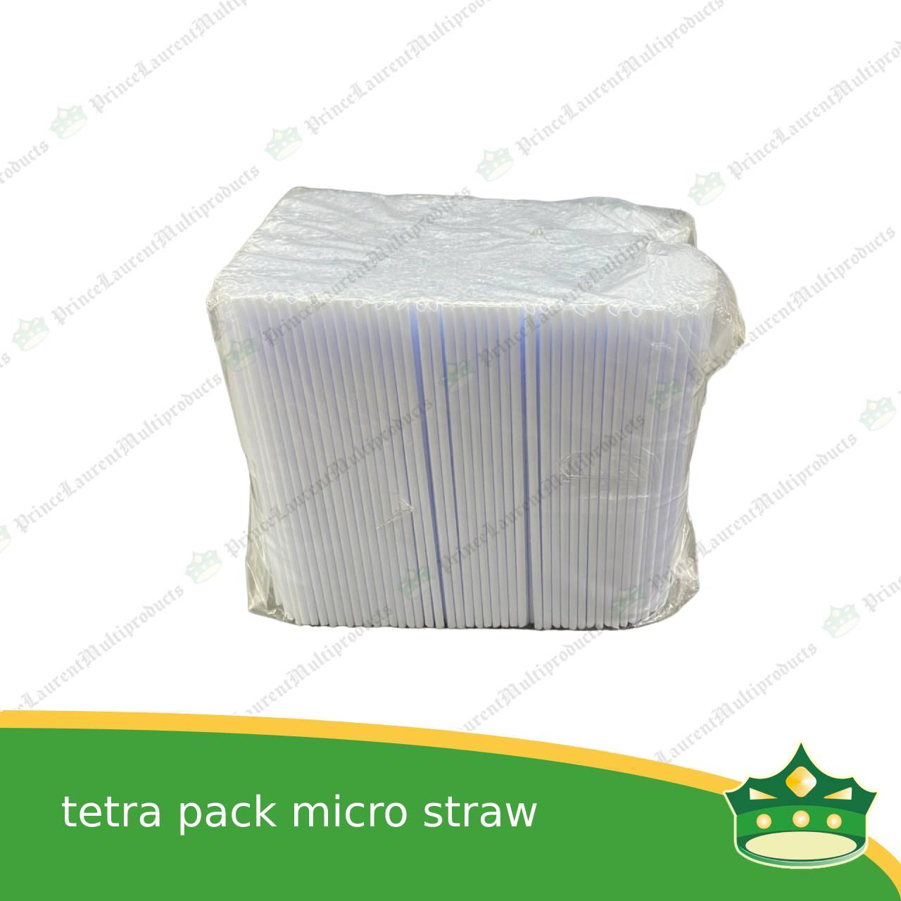 [1 kilo] zesto straw micro plastic white straw with sharp tip to puncture hole for sealed juice, tetra packs, juice tetra box, lollipop stick. ice cream stick, candy stick