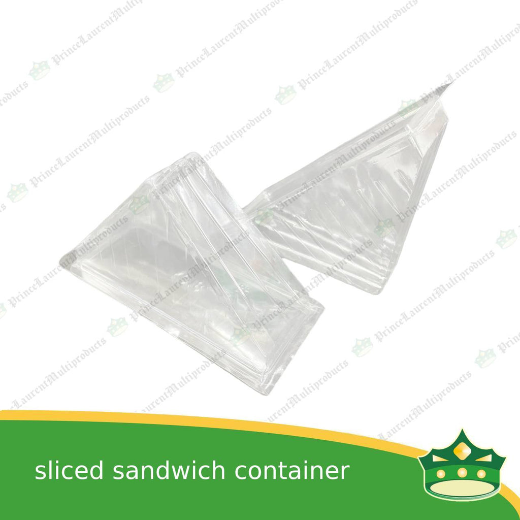 [100 pcs] sandwich container clear OPS clamshell for sliced sandwiches gourmet sandwich