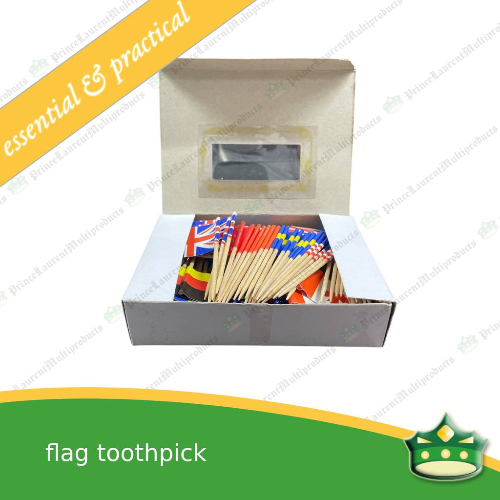 [144 pcs] flag toothpick for a good food presentation and aesthetics on sandwiches, pika pika or snacks