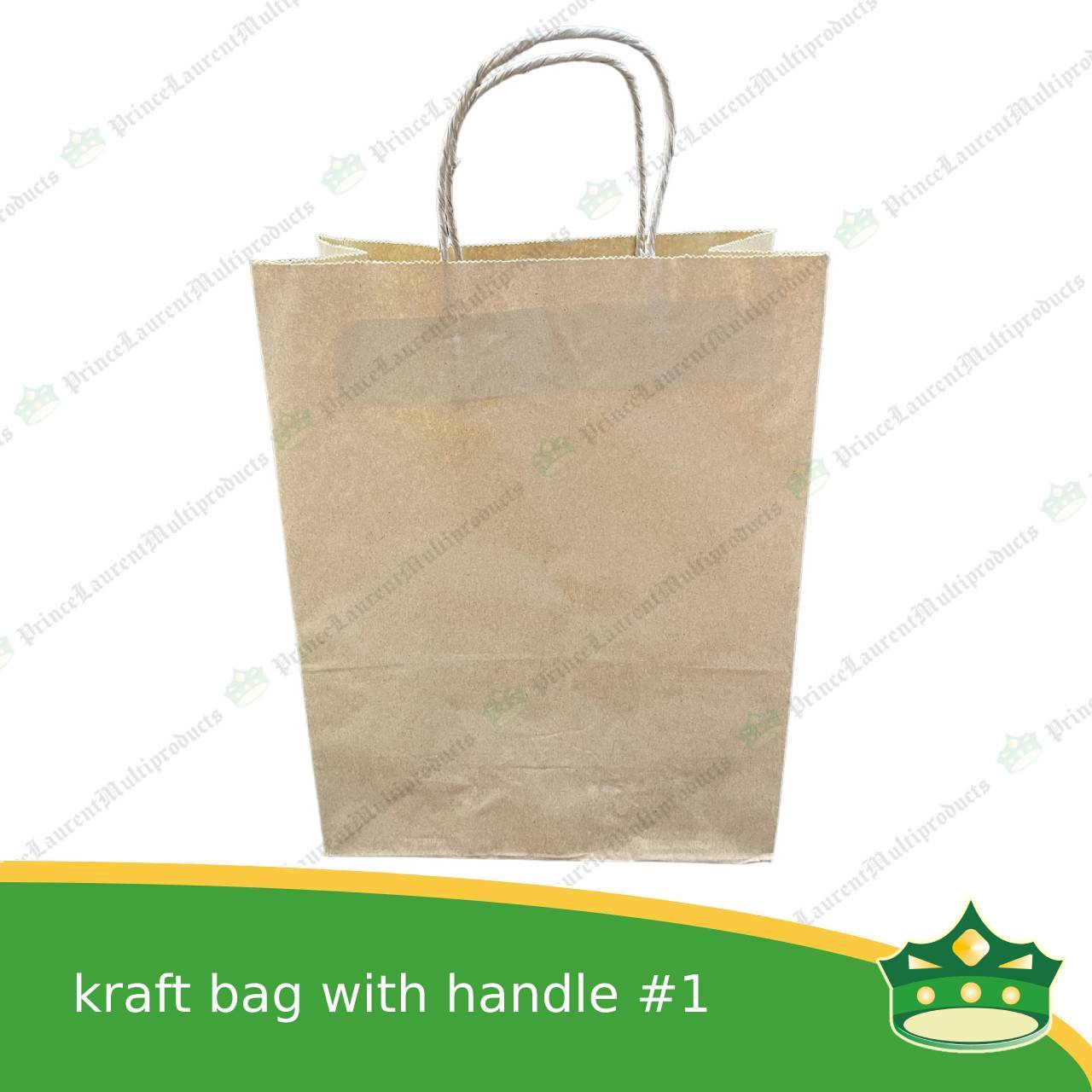 [25 pcs] kraft paper bag with handle #1 (241x118x310mm)