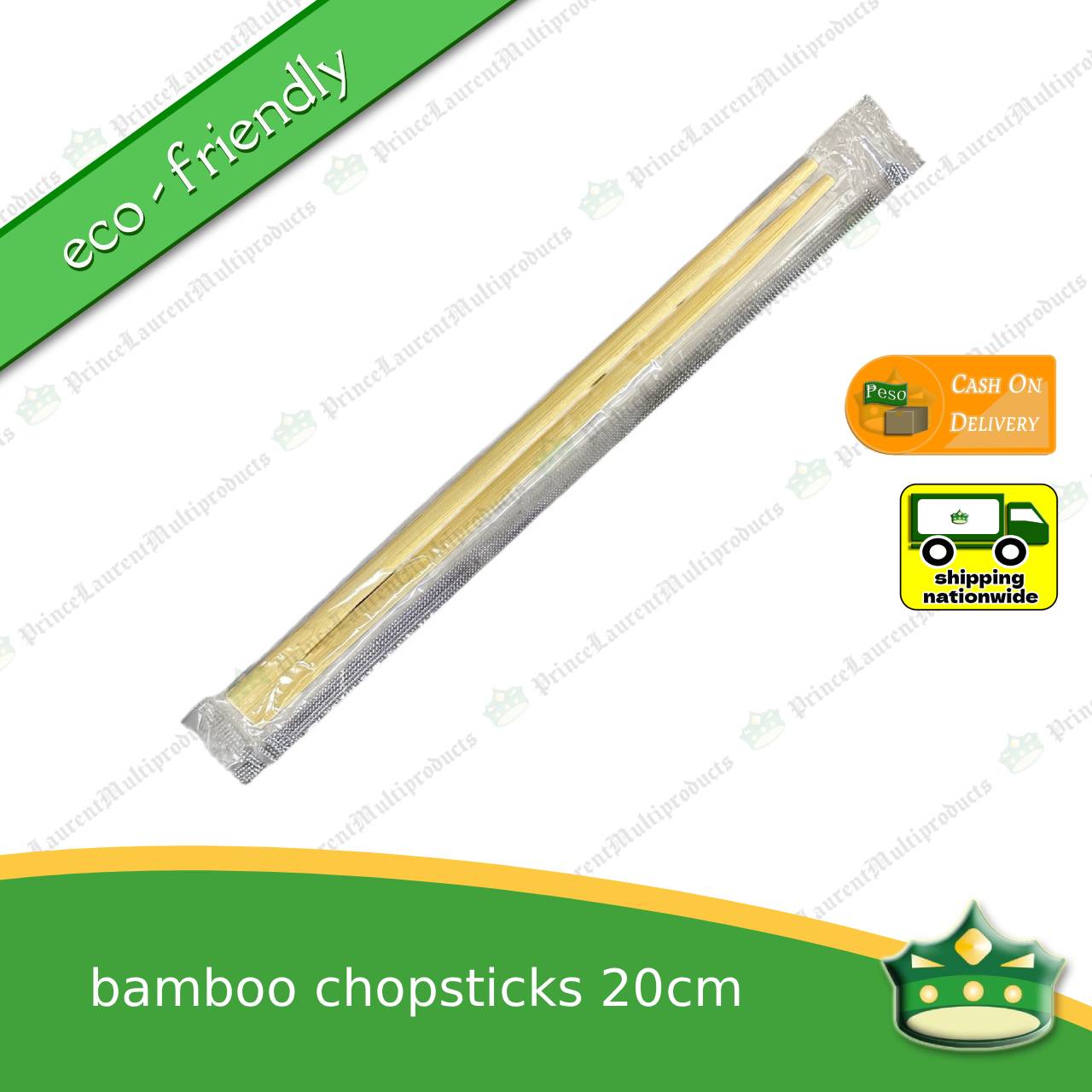 [100 pcs] bamboo chopsticks 20cm individually plastic wrapped as disposable biodegradable cutleries for takeouts as utensils