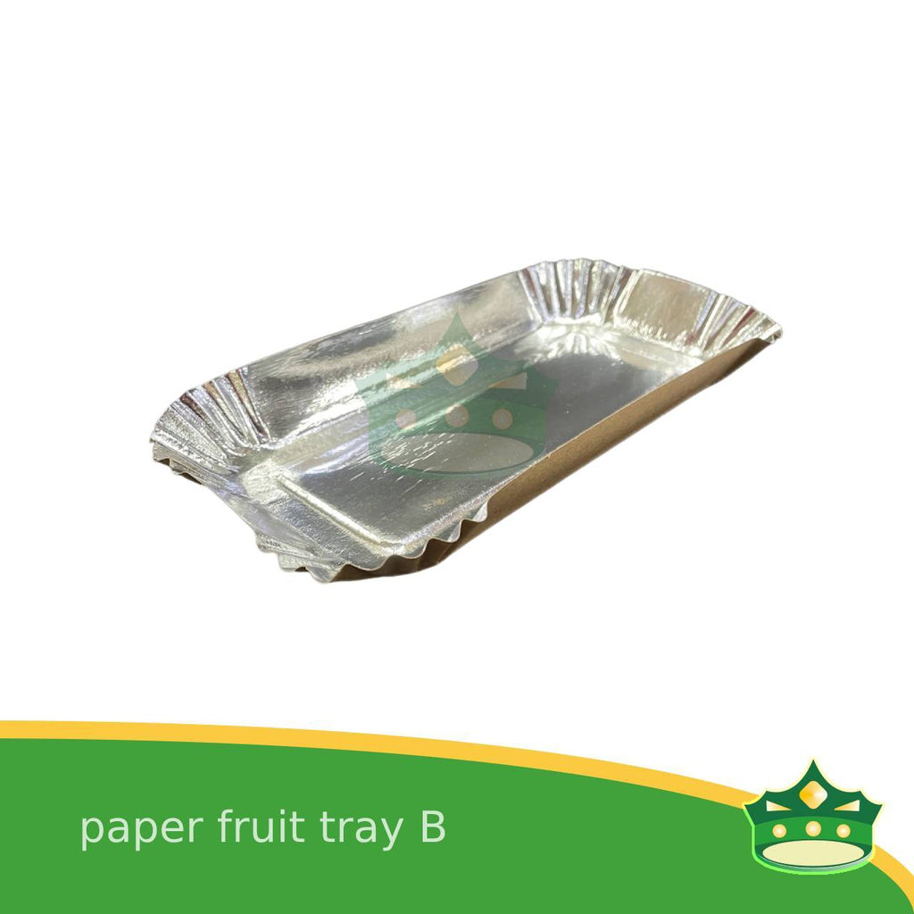 [20 pcs] paper fruit tray B laminated for packing of fruits and vegetables on supermarkets, groceries or palengke, packing of kakanin and other delicacies