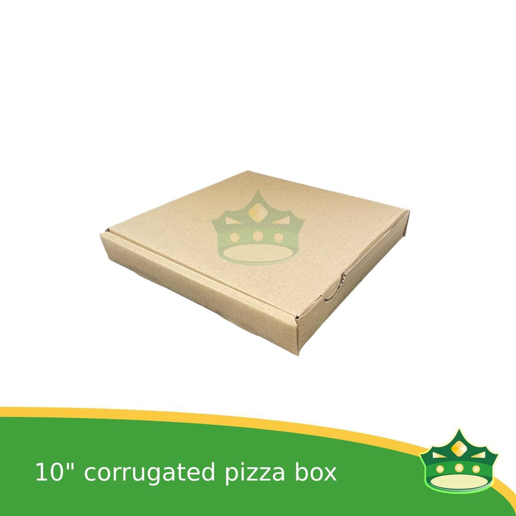 [50 pcs] corrugated pizza boxes 10 inches for take out of pizzas, kakanin, noodles, Filipino delicacies
