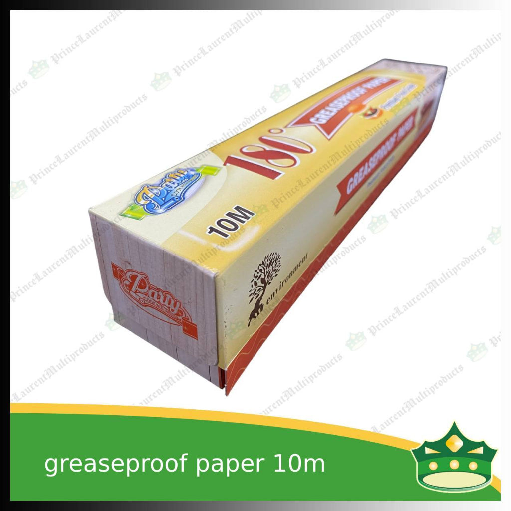 Greaseproof paper (exactly 10meter) roll, Baking paper (approx 5meter) aka Parchment Paper